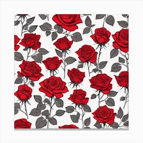 Red Roses 7 Canvas Print