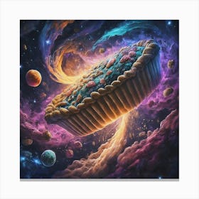 Pie In Space Canvas Print