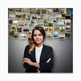 Portrait Of Business Woman Canvas Print