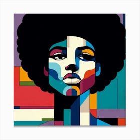 Afro Girl Canvas Print