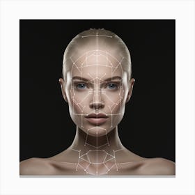 Beautiful Facial Recognition  Canvas Print