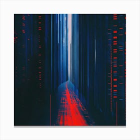 City In The Dark Canvas Print