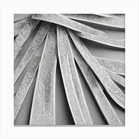 Lace Ribbons Canvas Print