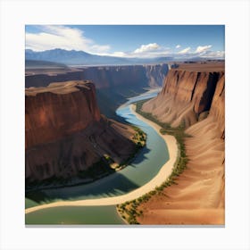 Canyon - Canyon Stock Videos & Royalty-Free Footage Canvas Print