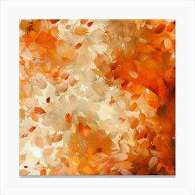Abstract Autumn Leaves Background Photo Canvas Print