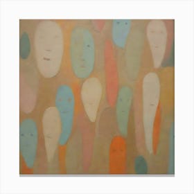 Group Of Faces 1 Canvas Print