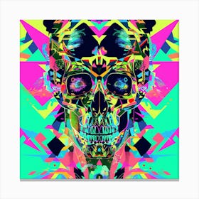 Psychedelic Skull 26 Canvas Print