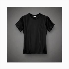 Black T - Shirt 29 Canvas Print