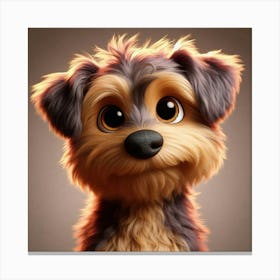 Dog With Big Eyes Canvas Print