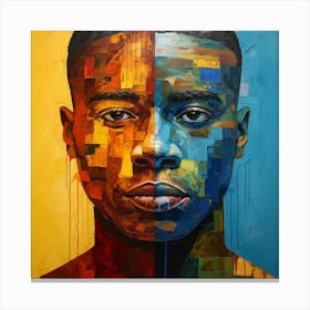 'The Face Of A Man' Canvas Print