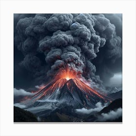 Volcano Eruption 1 Canvas Print