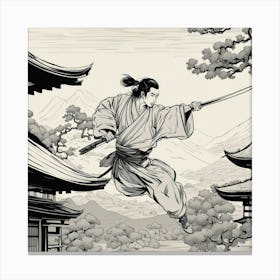 Samurai Art 67 Canvas Print