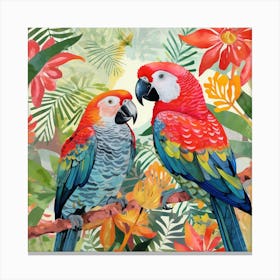 Bird In Nature Parrot 1 Canvas Print