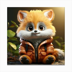 Cute Fox 33 Canvas Print