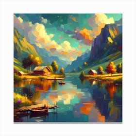 Landscape Painting 205 Canvas Print