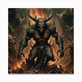 Demon Canvas Print