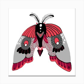 Butterfly Black Canvas Print