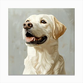 Labrador Retriever Calm Oil Painting 1 Canvas Print