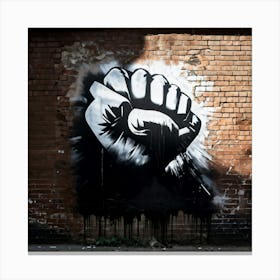 Fist graphic 2 Canvas Print