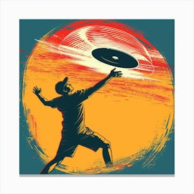 Frisbee Thrower Canvas Print