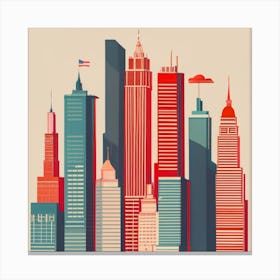 New York City Skyline 3 Canvas Print