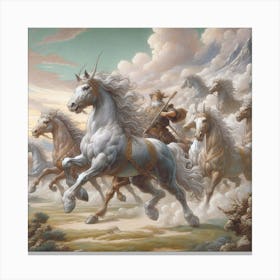 White Horse 1 Canvas Print