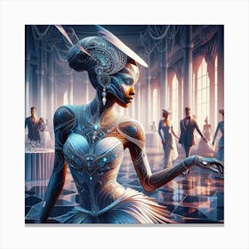 Futuristic Woman 9 Canvas Print