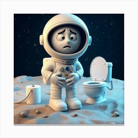 Astronaut in Trouble Canvas Print