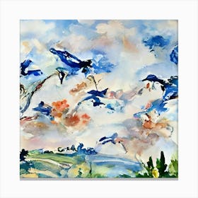 Birds In Flight 1 Canvas Print