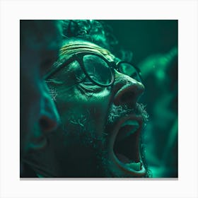 Man Yelling 1 Canvas Print