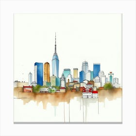 New York City Skyline 6 Canvas Print