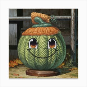 Pumpkin Hat 6 Canvas Print