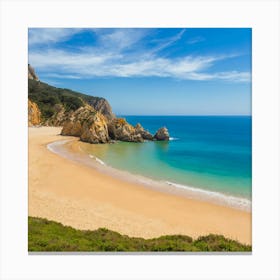 Beach In Portugal Canvas Print