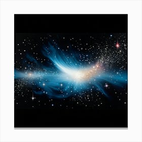 A Retro Inspired Scene Colors An Abstract Galaxy On A Background Of Space Magic Effects Shimmering (1) Canvas Print