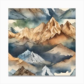 Mountain Ranges Canvas Print