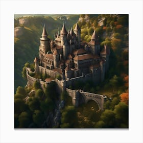 Hilltop Fortress Canvas Print