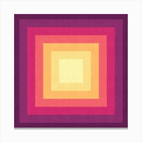 Squares gradient colors 5 Canvas Print