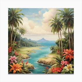 Hawaiian Paradise art print Canvas Print