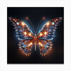 Abstract Butterfly Canvas Print