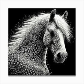 Abstract Horse 8 Canvas Print