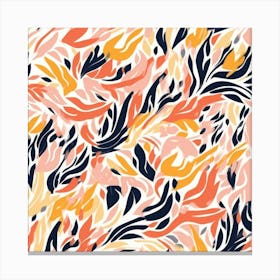 Abstract Floral Pattern Canvas Print