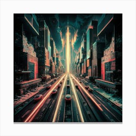 Futuristic City 9 Canvas Print