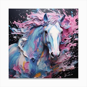 Pastel Horse Cascade Canvas Print