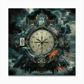 Clock Of The Gods Canvas Print