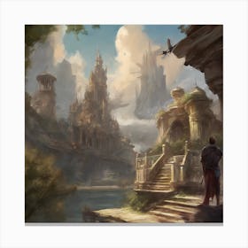 Fantasy City 89 Canvas Print