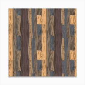 Seamless Pattern Of Wood Canvas Print