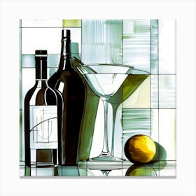 Cocktails With Limoncello - Lemon Drop Martini Canvas Print