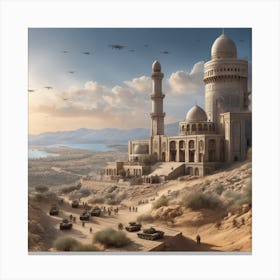 City In The Desert 1 Canvas Print