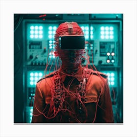 Cyberpunk Hacker Canvas Print