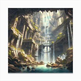 Futuristic City 5 Canvas Print